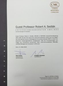 Urkunde-CMC-Robert-A-Sedlak